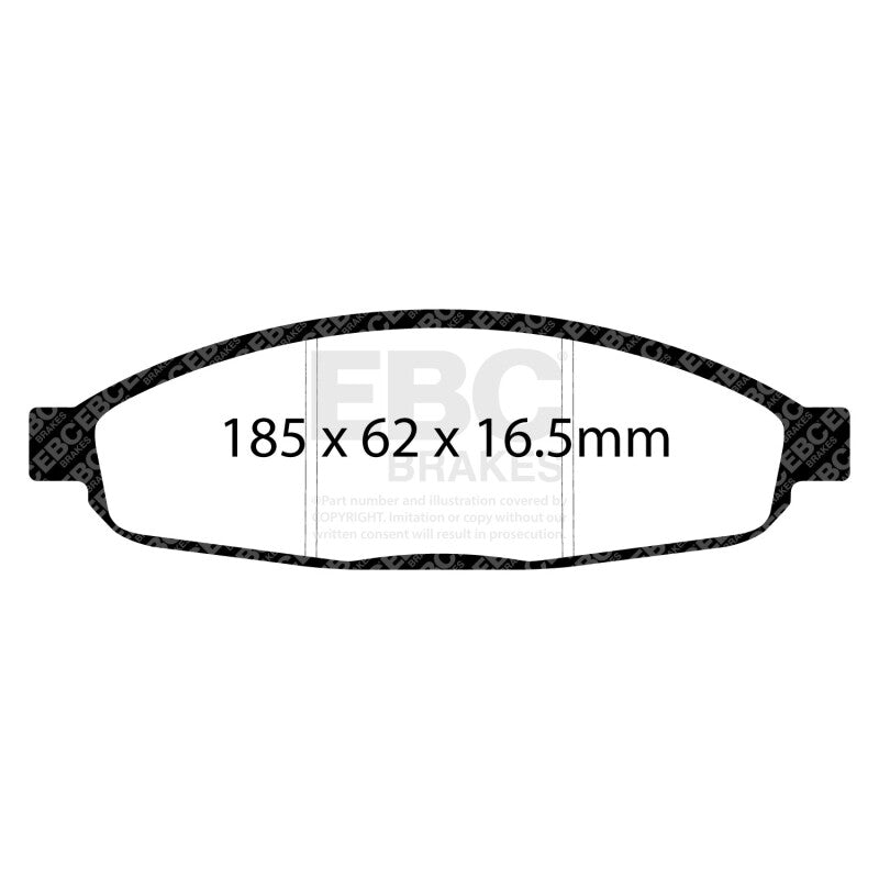 EBC 05-07 Chrysler Pacifica 3.5 Greenstuff Front Brake Pads