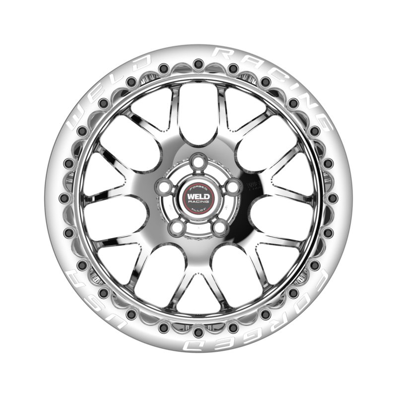 Weld S77 Beadlock 15x10/5x114.3/7.5 BS/3.18 HB-Polished Center-Polished Shell-Polished SBL MT Wheel