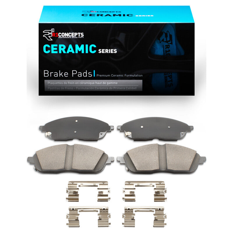 R1 21-25 Jeep Grand Cherokee Front Ceramic Pads & Hardware Kit