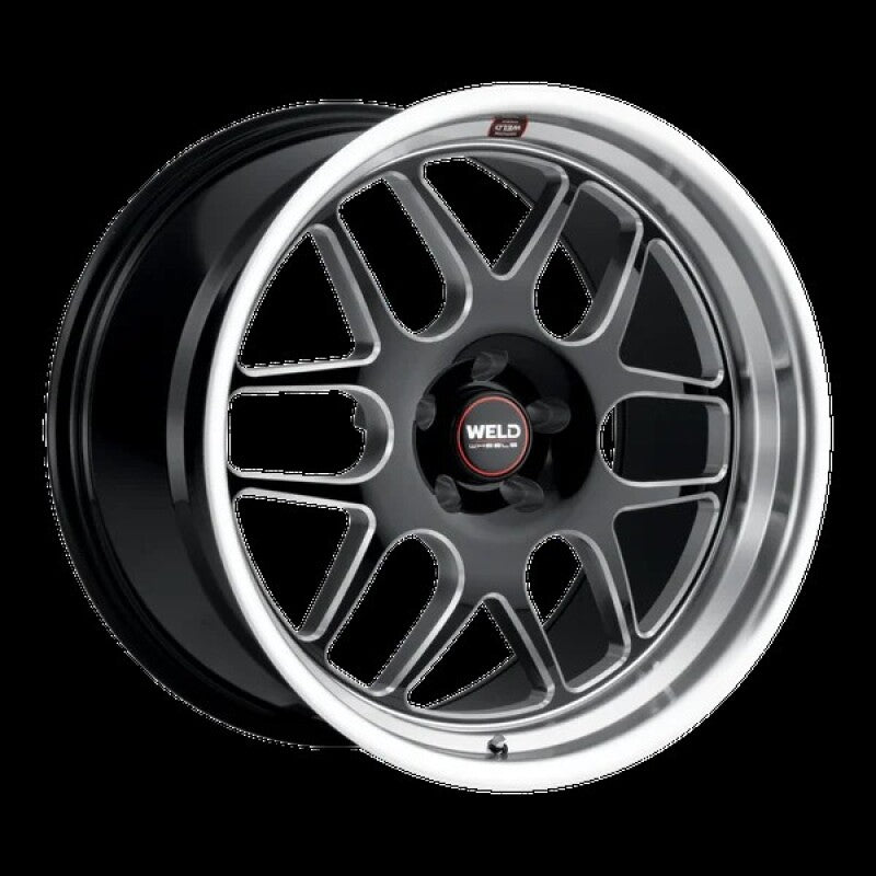 Weld Solana 22x10.5 / 5x115 BP / ET20 / 71.6mm Bore - Gloss Black MIL DIA Wheel
