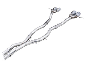 AWE Tuning Track Edition Cat-Back Exhaust for BMW G8X M3/M4 - Chrome Silver Tips