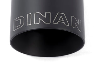 Dinan Double-Walled 4in Clamp-On Exhaust Tip - Black - 4in Outlet / 2.75in Inlet