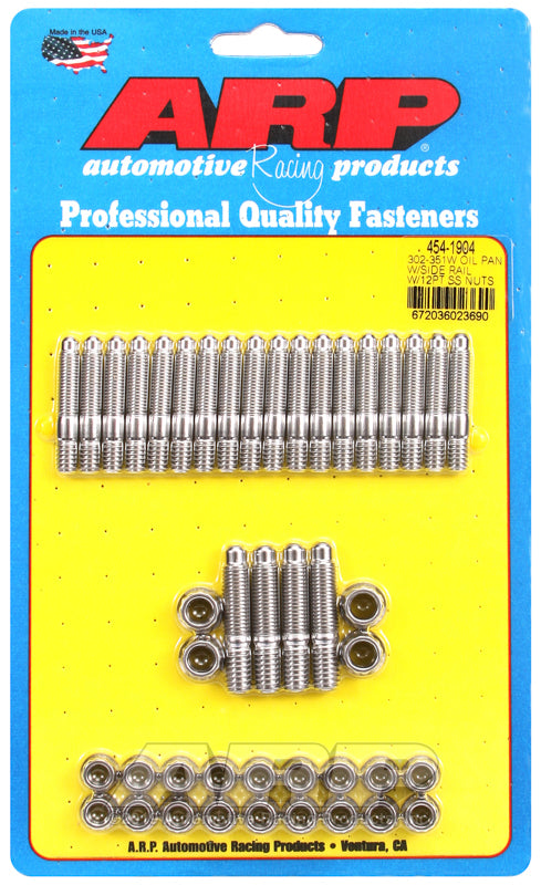 ARP Ford 302/351W Oil Pan Stud Kit w/ Side Rail