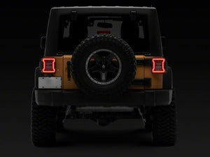 Raxiom 07-18 Jeep Wrangler JK LED Tail Lights- Clear Housing- Clear Lens