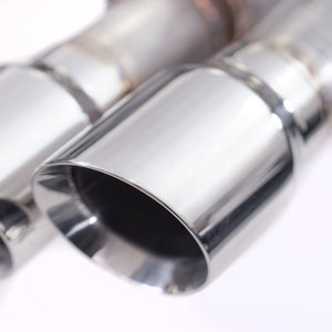 Stainless Works 18+ Ford Mustang GT 3in Legend 304SS Catback w/ H-Pipe Quad Polished Tips (No Valve)