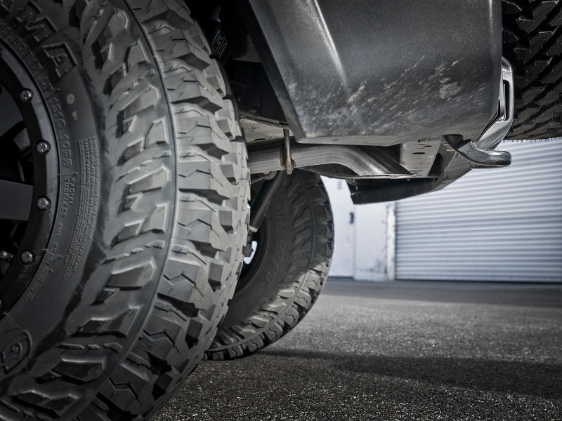 aFe MACH Force-Xp Axle-Back Exhaust System w/No Tip 18-20 Jeep Wrangler L4-2.0T / V6-3.6L