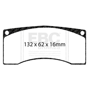 EBC Racing 19-22 Porsche 911 GT3 R (991/991.2/996/997) SR-21 Sintered Race Rear Brake Pads