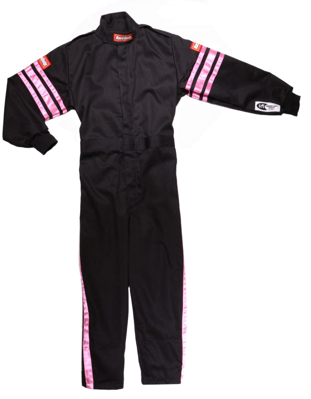 RaceQuip Pink Trim SFI-1 JR. Suit - Kids Small