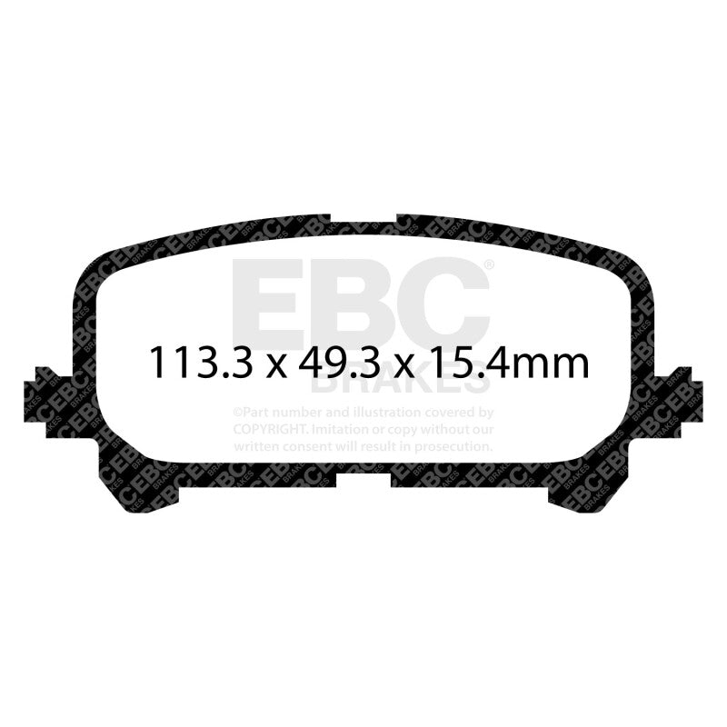 EBC 14+ Acura MDX 3.5 Ultimax2 Rear Brake Pads