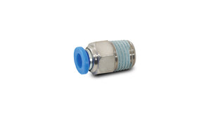 Vibrant Male Straight Pneumatic Vacuum Fitting 1/4in NPT Thread for use with 3/8in 9.5mm OD tubing