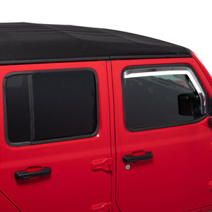 Putco 20-21 Jeep Gladiator JT/JL Element Chrome Window Visors (Front Only)