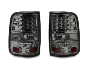 Raxiom 04-08 Ford F-150 Styleside LED Tail Lights- Chrome Housing- Smoked Lens