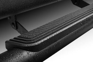 RealTruck 05-23 Toyota Tacoma Double Cab Traxio 3in Nerf Bars - Textured Black