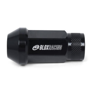 BLOX Racing Street Series Forged Lug Nuts - Black 12 x 1.25mm - Set of 20 (New Design)