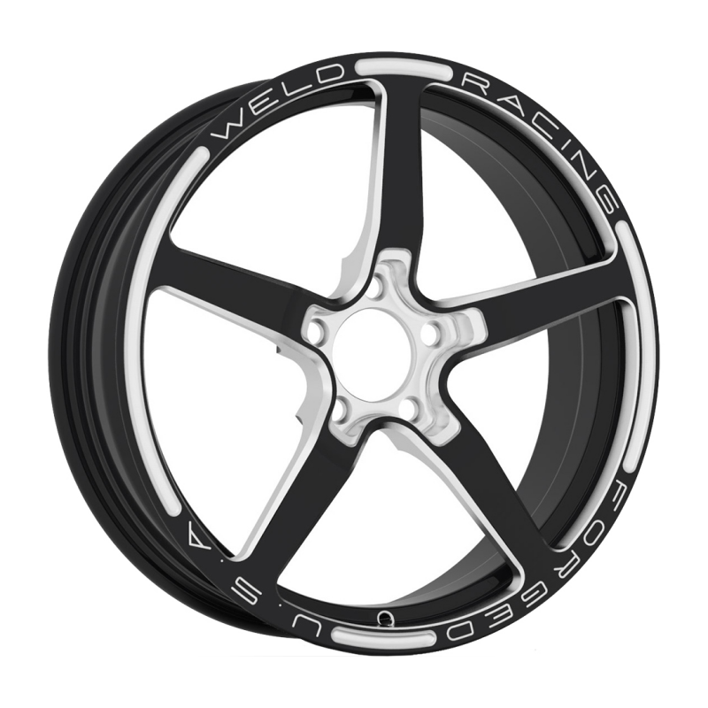 Weld Alumastar Frontrunner 20x5 / 5x4.5 / 2.2 BS / 3.07 HB - Gloss Black Milled - Non-BL Wheel