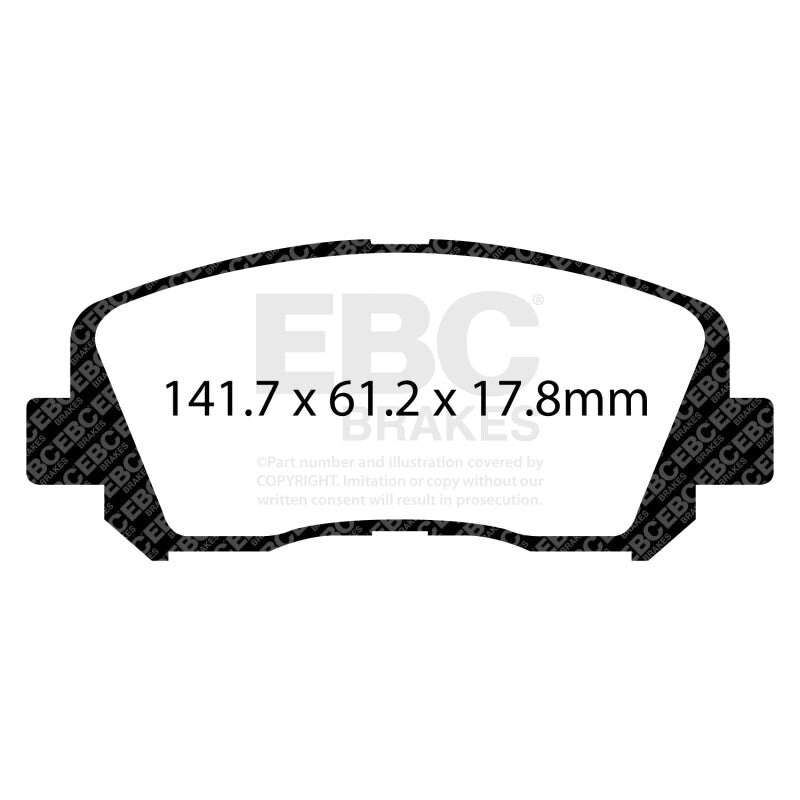 EBC 15+ Chrysler 200 2.4 Yellowstuff Front Brake Pads