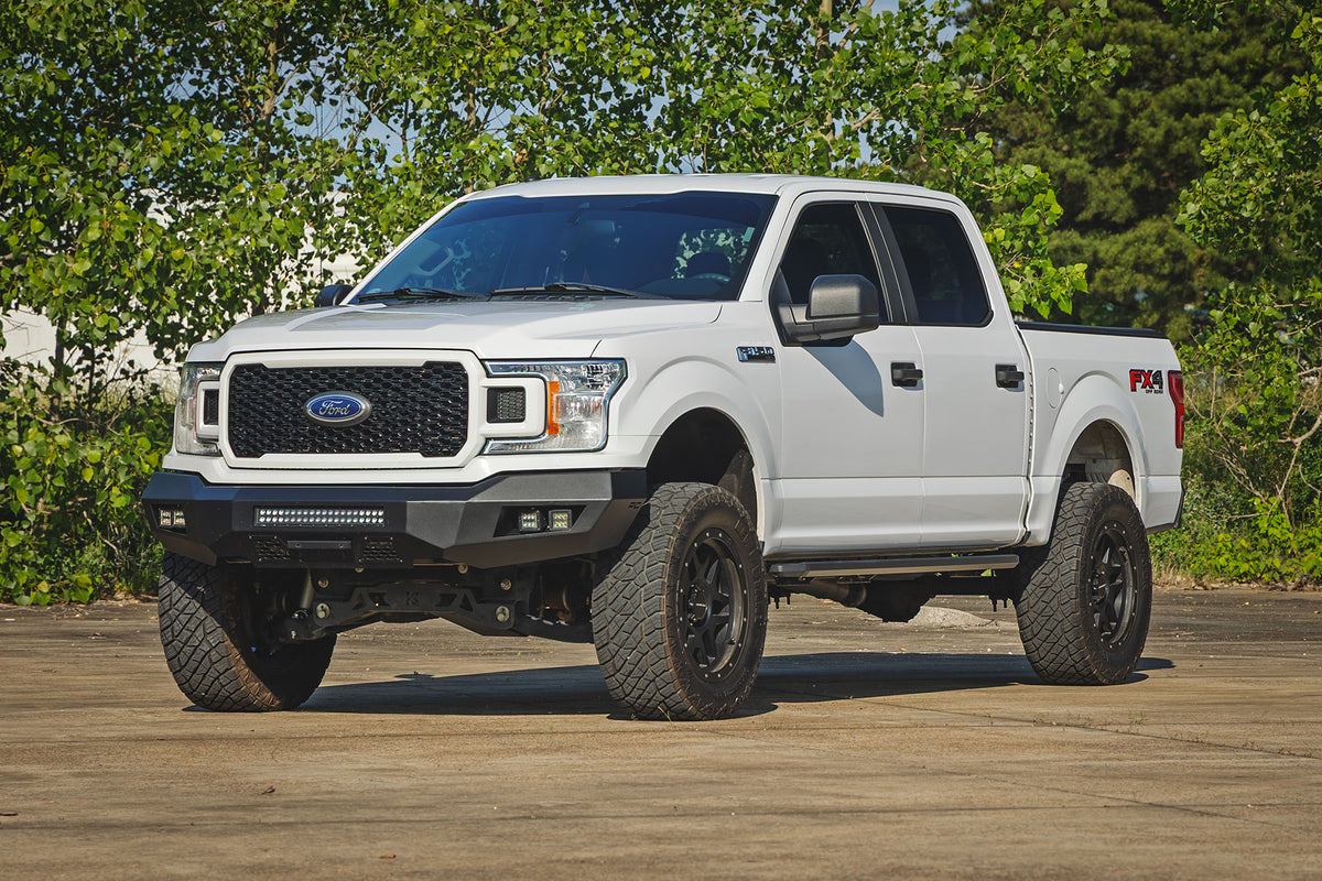 Rough Country Multi-Color LED Running Boards Crew Cab | Ford F-150/Lightning/F-250/F-350/Raptor (15-26)