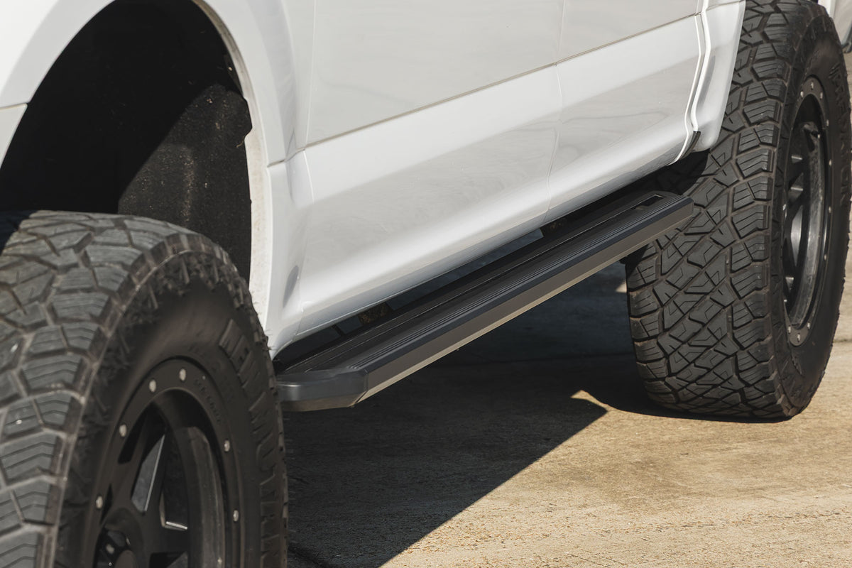 Rough Country Multi-Color LED Running Boards Crew Cab | Ford F-150/Lightning/F-250/F-350/Raptor (15-26)