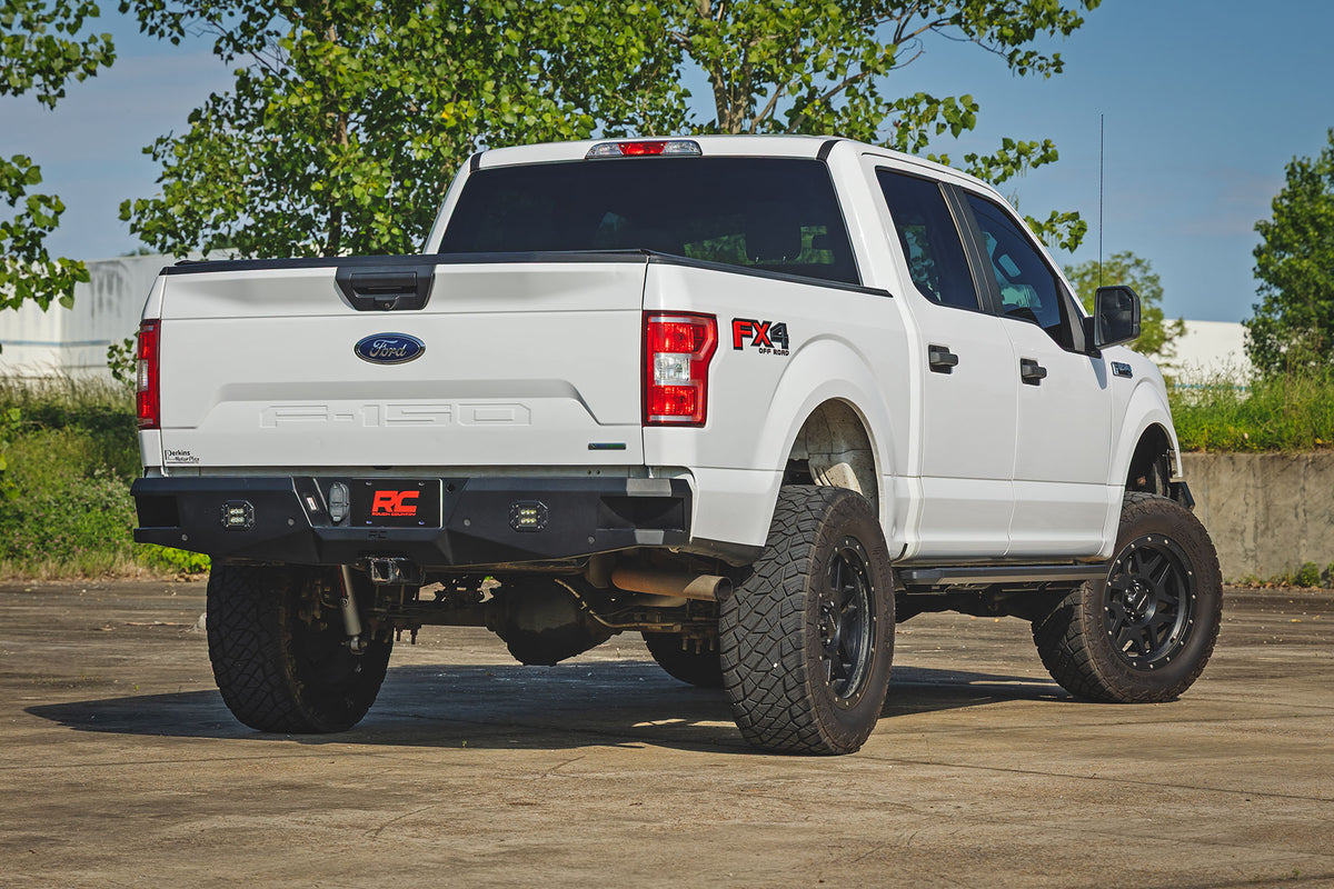 Rough Country Multi-Color LED Running Boards Crew Cab | Ford F-150/Lightning/F-250/F-350/Raptor (15-26)