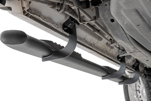 Rough Country Oval Nerf Step Crew Cab | Black | Ford F-150/Lightning/F-250/F-350/Raptor (15-26)