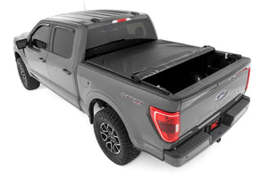 Rough Country Soft Roll Up Bed Cover | Ford F-150/F-150 Lightning/Raptor (15-26)