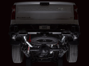 AWE Tuning 4th Gen GM 1500 6.2L Cat-Back Split Rear Exit (w/ Bumper Cutouts) - OE Tips