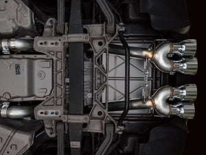 AWE Tuning 05-07 C6 Chevrolet Corvette 6.0L Track Edition Axle-Back Exhaust w/ Chrome Silver Tips