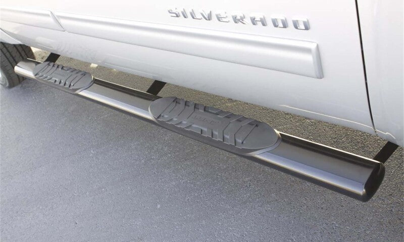 Lund 15-18 Ford F-150 SuperCrew 5in. Oval Straight SS Nerf Bars - Polished