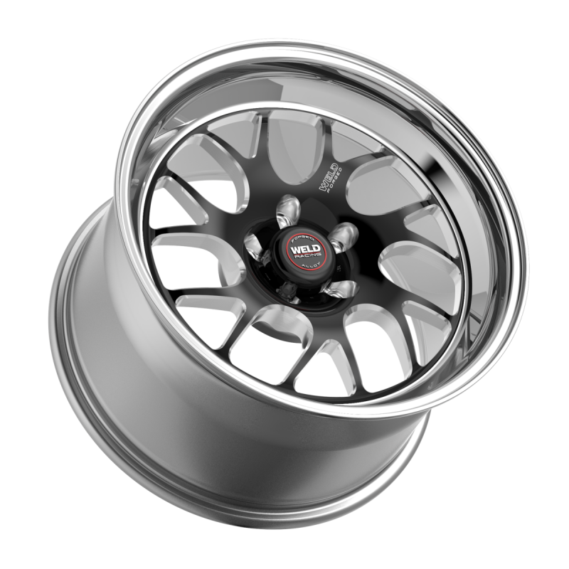 Weld S78 18x11 / 5x120.65 / 6.6 BS / 3.18 HB - Black Center - Polished Shell - Non-BL Wheel