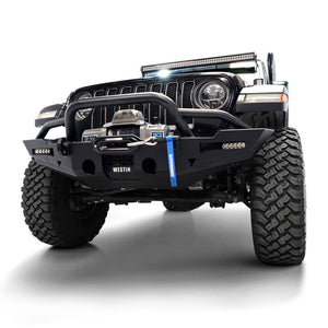 Westin 20-25 Jeep Gladiator / 18-25 Wrangler JL XTS Round Bull Bar - Tex. Blk