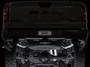 AWE Tuning 2025+ RAM 1500 3.0TT Rebel 0FG Cat-Back Exhaust w/ Diamond Black Tips