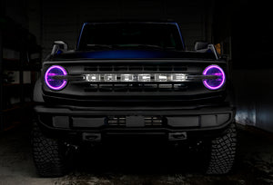 Oracle 2021 Ford Bronco DRL Upgrade w/ Halo Kit - ColorSHIFT w/ No Controller