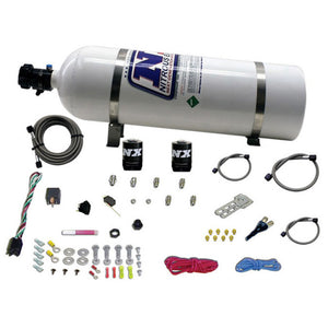 Nitrous Express All GM EFI Single Nozzle Nitrous Kit (35-150HP) w/15lb Bottle