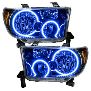 Oracle 07-11 Toyota Tundra Pre-Assembled Headlights - Black Housing - ColorSHIFT