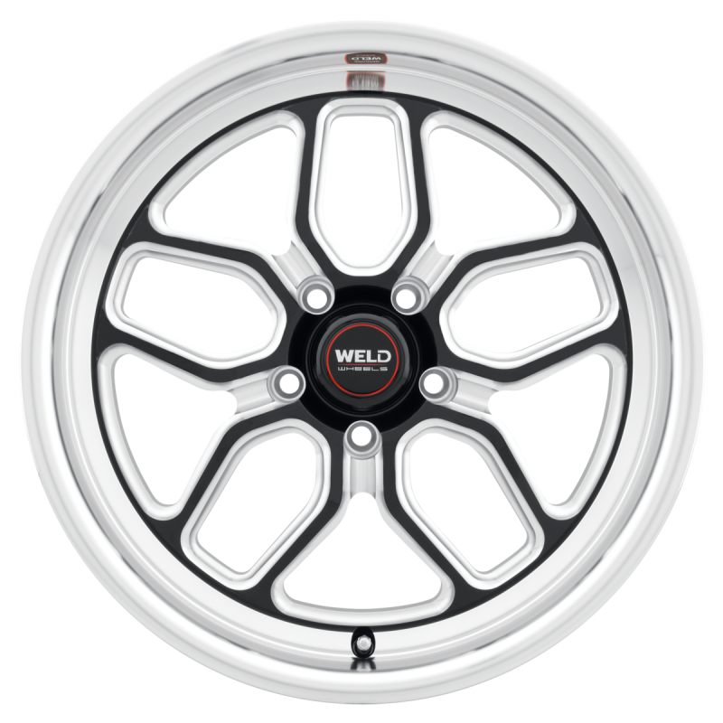 Weld Laguna Drag 18x5 / 5x120.65 / 2.1 BS / 78.1 HB - Gloss Black Milled - Non-BL Wheel