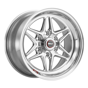 Weld S81 HD 15x10.33 / 6x139.7 / 6.5 BS / 3.54 HB - Black Center - Polished Shell - Non-BL Wheel