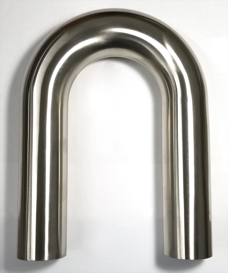 Stainless Bros 2.25in Diameter 1.5D / 3.375in CLR 180 Degree Bend 6in Leg / 6in Leg Mandrel Bend