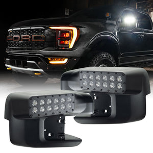 Oracle 21-25 Ford F150 LED Off-Road Side Mirror Ditch Lights - White LED