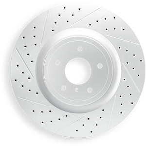 R1 79-02 Chevrolet P60 Front Left/Rear Left Drilled & Slotted Geo-Carbon Rotor