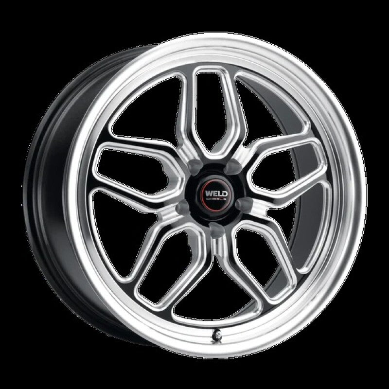 Weld S107 20X10.5 Laguna 5X115 ET20 BS6.5 Gloss Black MIL Dia 71.5