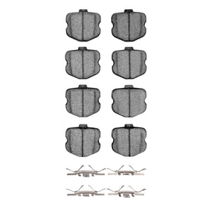 R1 06-13 Chevrolet Corvette Rear Semi Met Pads & Hardware Kit