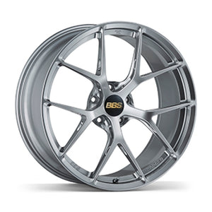 BBS FI-R 19x9.5 5x120 ET22 CB72.5 Diamond Silver Wheel -82mm PFS/Clip Req