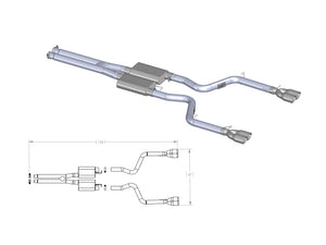 aFe MACH Force XP Exhausts Cat-Back SS-409 EXH CB Dodge Challenger 09 V8-5.7L