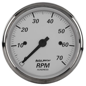AutoMeter American Platinum 2-1/16in 7K RPM In-Dash Tachometer Gauge