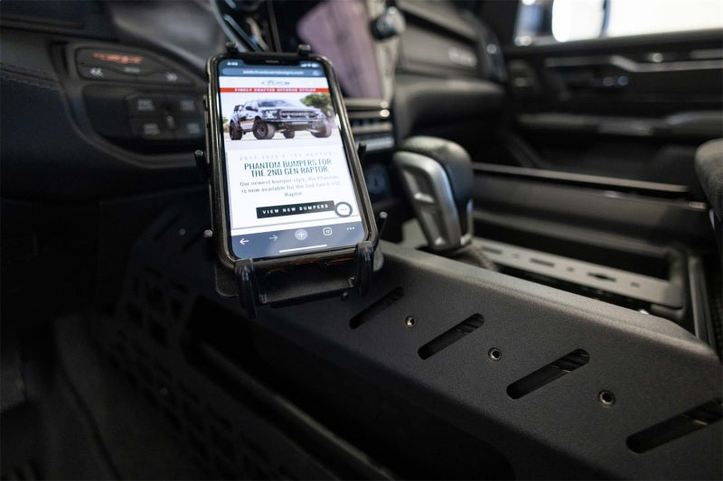 Addictive Desert Designs 2021+ RAM 1500 TRX Center Console Molle Panels & Digital Device Bridge