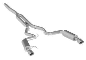 MBRP 15-18 Ford Mustang EcoBoost 2.3L T409 3in Cat Back Dual Split Rear Exit (Street Version)