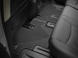 WeatherTech 13+ Nissan Pathfinder Rear Rubber Mats - Black