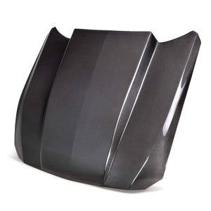 Anderson Composites 2024 Ford Mustang Type-CJ Double-Sided Carbon Fiber Cowl Hood