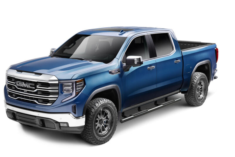 RealTruck 19-26 Chevy Silverado/GMC Sierra 1500 Crew Cab Traxio 3in Nerf Bars - Textured Black