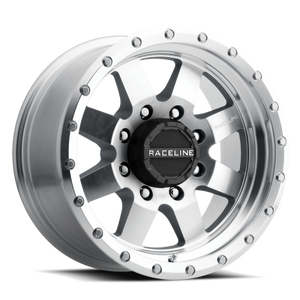 Raceline 935MC Defender 17x9in / 6x135 BP / 0mm Offset / 94mm Bore - Machined Wheel